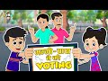     voting  election    hindi stories     puntoon kids hindi