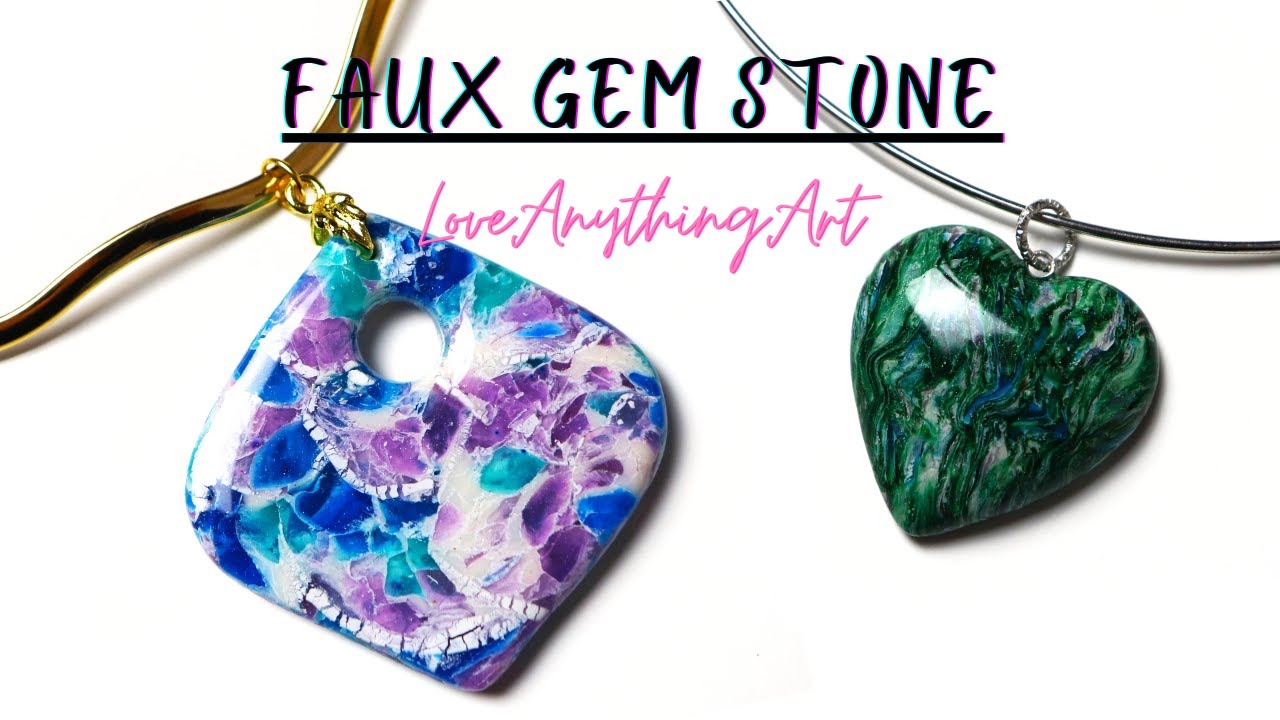 Faux Gem Stones Polymer Clay Ideas