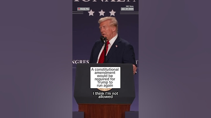 Trump jokes about running for a third term