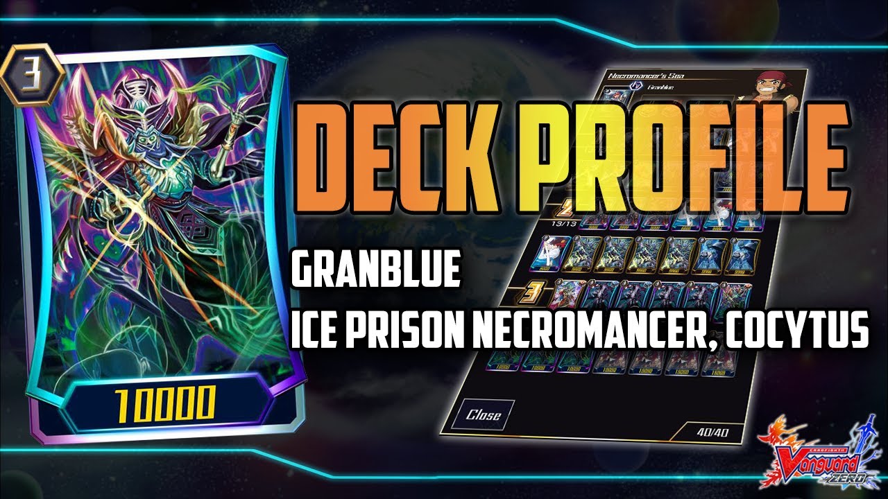 Cardfight Vanguard Zero Ice Prison Necromancer Cocytus Granblue Youtube