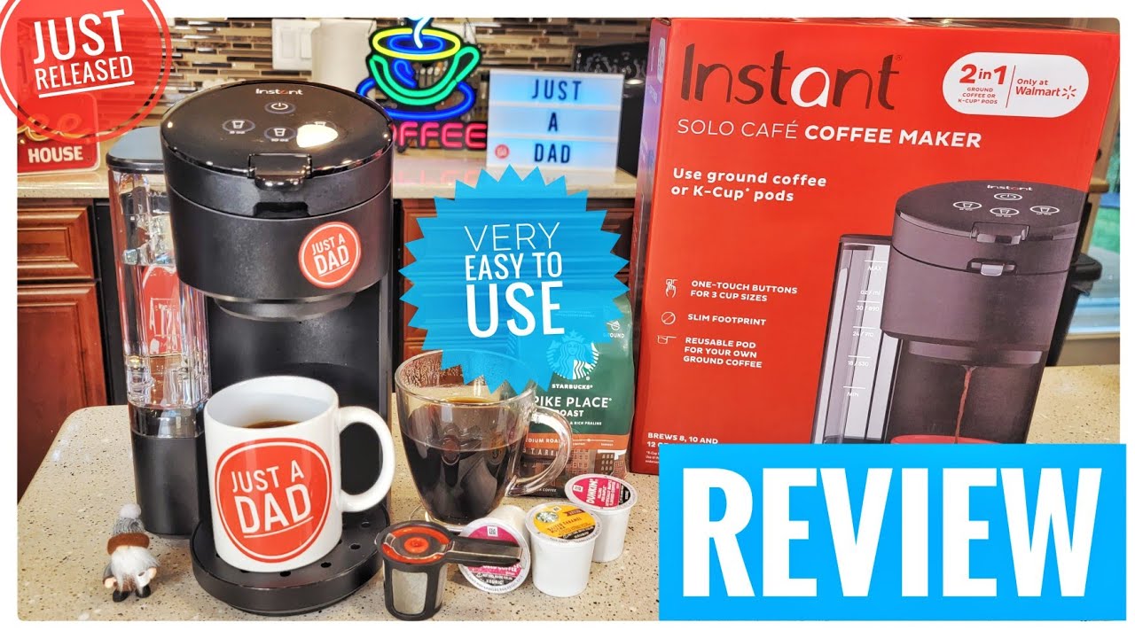 Review Instant Solo 2 in 1 Single Serve Coffee Maker for K-Cups JUST  RELEASED 