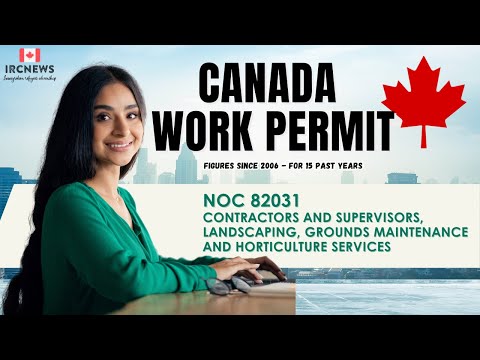 Canada Work Permit figures since 2006  for NOC 82031,  Contractors and supervisors, landscaping