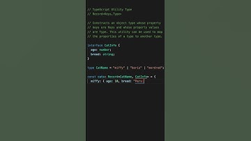 Record - TypeScript Utility Types #shorts