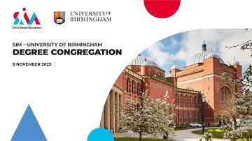 SIM - University of Birmingham Degree Congregation 2023
