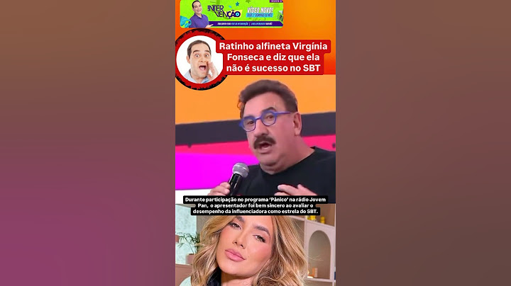 RATINHO ALFINETA VIRGÍNIA FONSECA E DIZ QUE ELA NÃO É SUCESSO NO SBT I #shorts