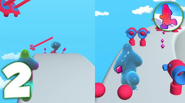Blob Runner 3D Level 8-17 - Gameplay Walkthrough  ( Android )