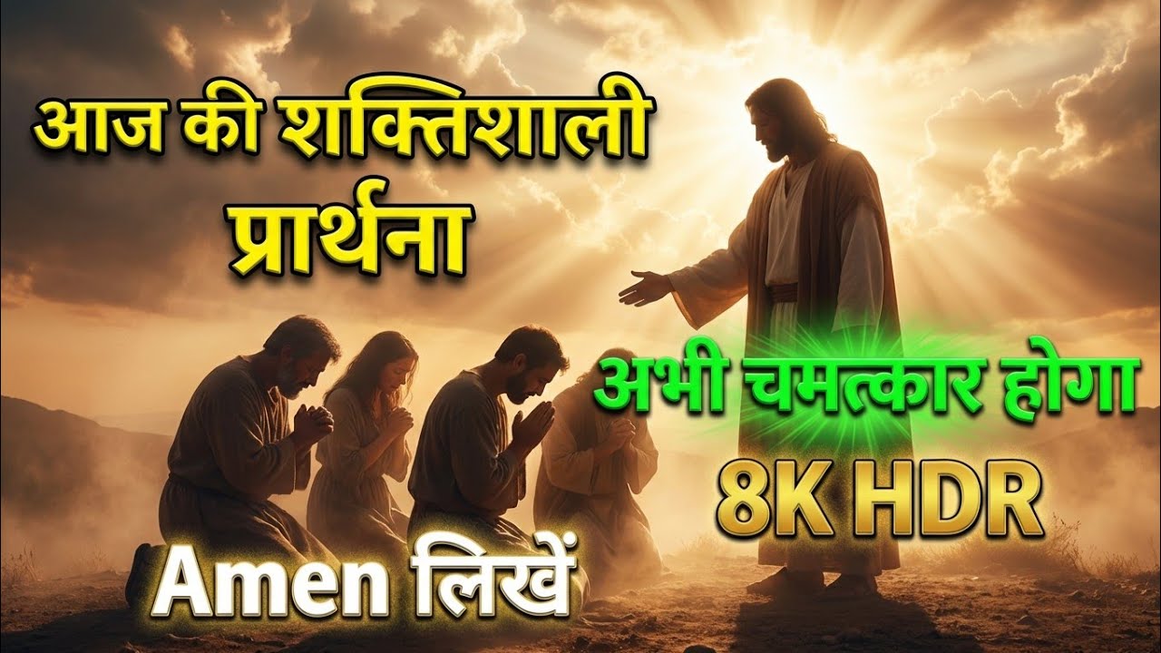 आज की शक्तिशाली प्रार्थना | Yeshu Masih Prayer Live | Amen लिखें 🙏 #jesus Live stream today prayer