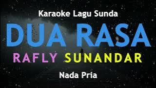 Dua Rasa - Rafly Sunandar (Karaoke Versi Akustik) Nada Pria