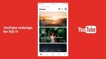 YouTube Redesign for iOS 11 - Designed with Adobe XD - Speedart