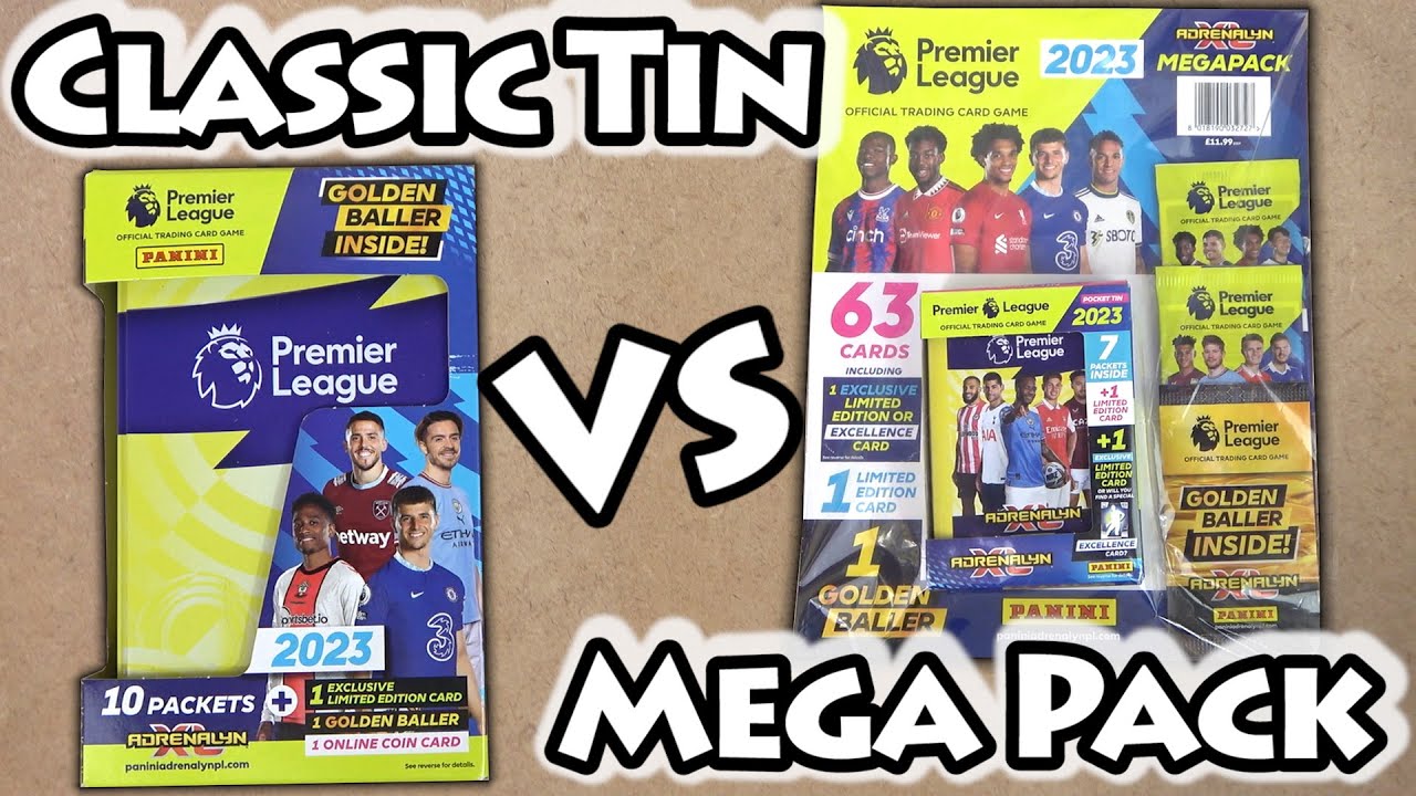 NEW ADRENALYN XL 2023 Premier League Mega Pack VS Classic Tin Opening | Golden Ballers & Excellence