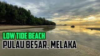 Low Tide Beach Walk at Besar Island, Melaka | Jalan ke Tengah Time Air Surut