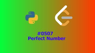 No Sound Leetcode 507: Perfect Number Net Worth