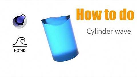 Cinema 4D How to do Cylinder wave animation with HOT4D plugin