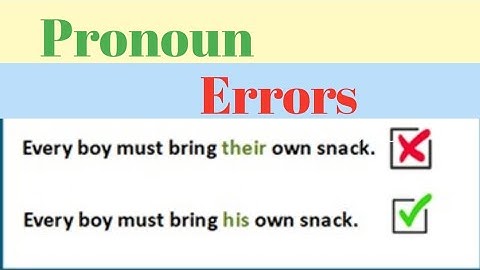 How to avoid Pronoun Mistakes? // Common errors in English