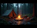 Outdoor Campfire — Evening Campfire Ambience