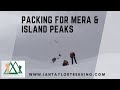 Packing for Mera and Island peaks