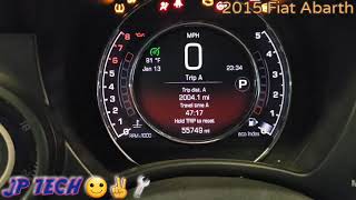 2015 Fiat Abarth how to clear the oil change reset maintenance light.
