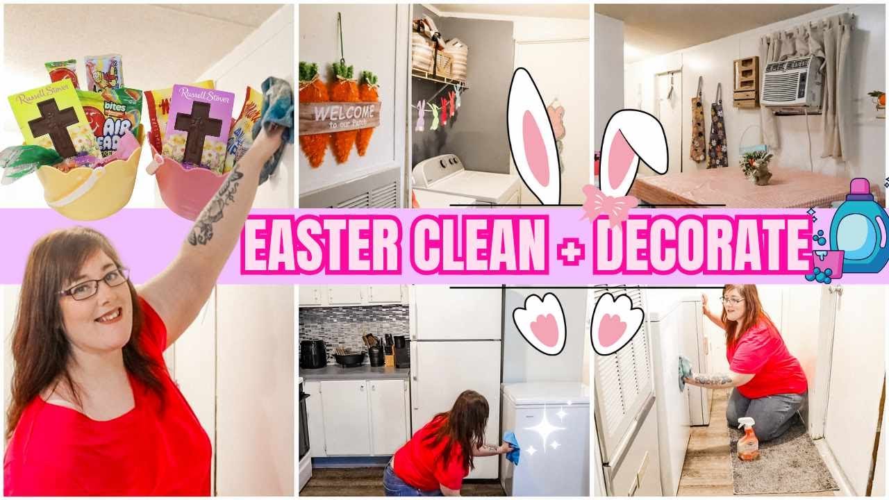 2024 EASTER SPRING CLEAN & DECORATE WITH ME // SHABBY CHIC DECOR ...