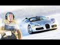 Bugatti Veyron ЗИМОЙ ПО МОСКВЕ - City Car Driving с РУЛЕМ