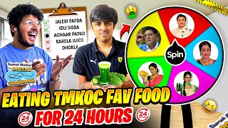 24 Hours Eating Like Taarak Mehta Characters! 😄🍛 | Karela Juice Punishment Challenge 🤢 - Mann Vlogs