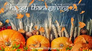 Thanksgiving Set 16 - Virtual Green Screen Background Loop