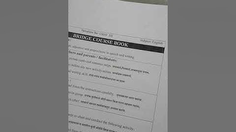 bridge course class 5 English: activity- 15