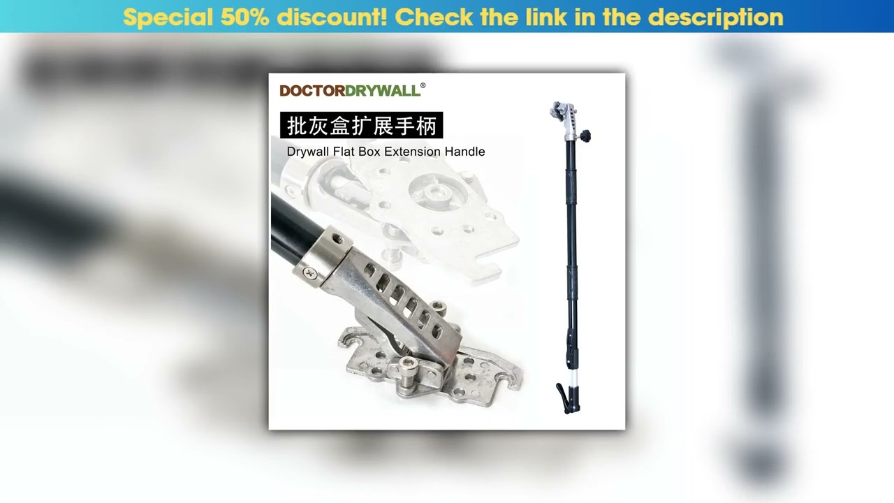 Deal Wall plastering wall scraping whitewash stucco worker Plastering box connecting rod Extension•