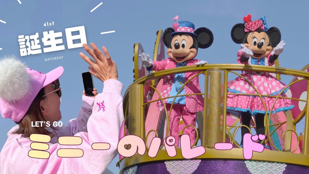 誕生日ディズニー｜ミニーに会いに行って、美女と野獣と夜ショーへ（TDL Vlog）