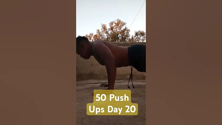 50 Push Ups Day 20 #calisthenics #dips #pushups #challenge