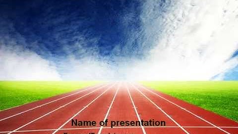 Race Track PowerPoint Template by PoweredTemplate.com