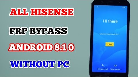 All Hisense frp bypass 2025 android 8.1.0 Without PC | All Hisense Remove  Google Account New Method