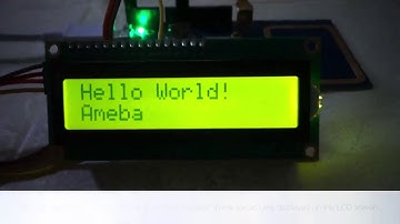 AMB01 Ameba RTL8195 Display Data On LCD Screen