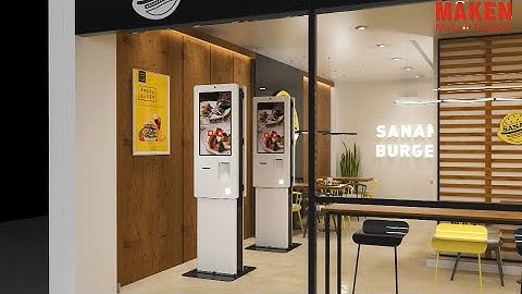 27/32 inch Dual-screen Vertical Ordering Kiosk