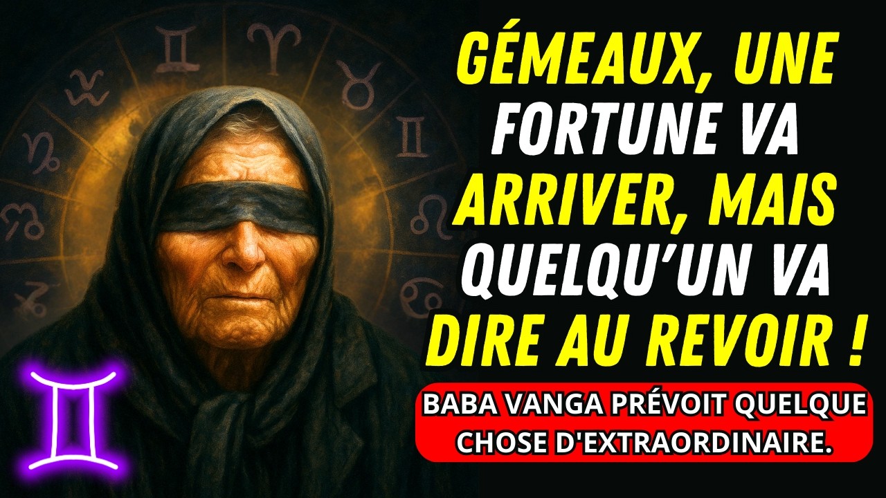 Gémeaux : Beaucoup d'ARGENT Arrive Dans Votre Vie et un ADIEU DOULOUREUX ! Révèle Baba Vanga