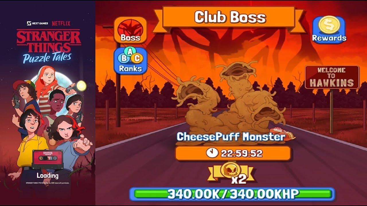 Stranger Things: Puzzle Tales - Club Boss - Solo CheesePuff Monster