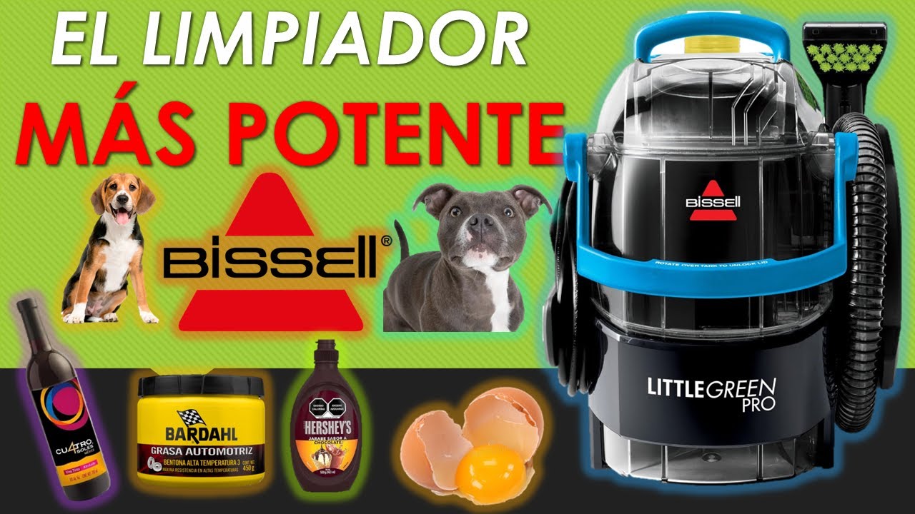 El Limpiador más POTENTE BISSELL Little Green Pro || Maquina de Inyección Succión para Tapicerías