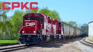 Chasing the CPKC K49 local job from Mason City to New Hampton Iowa with 2 GP20s in the lead! 