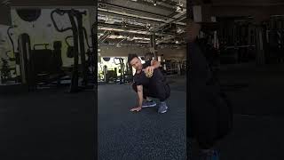 deep squat with thoracic rotation