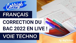 Bac de français 2022 : correction de lépreuve voie technologique