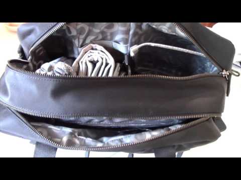 Видео: OiOi Quilted Diamond Black Carry All Shanging Bag Review