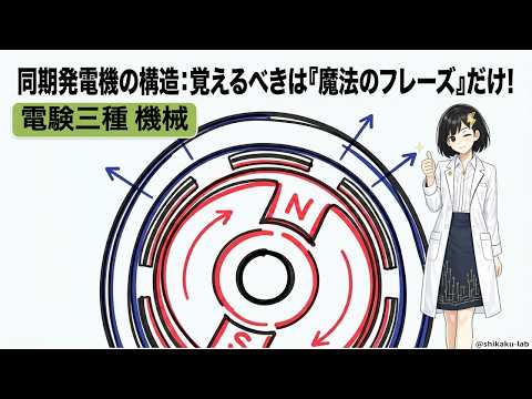 同期発電機の構造を「固定が電機子・回転が磁極」で直流機との違いごと攻略