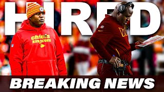 BREAKING: ERIC BIENIEMY HIRED AS @commanders OFFENSIVE COORDINATOR & ASST HC