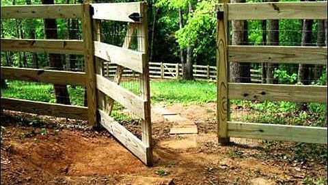 Split Rail Fence Gate Design | Fence Collection And Designs