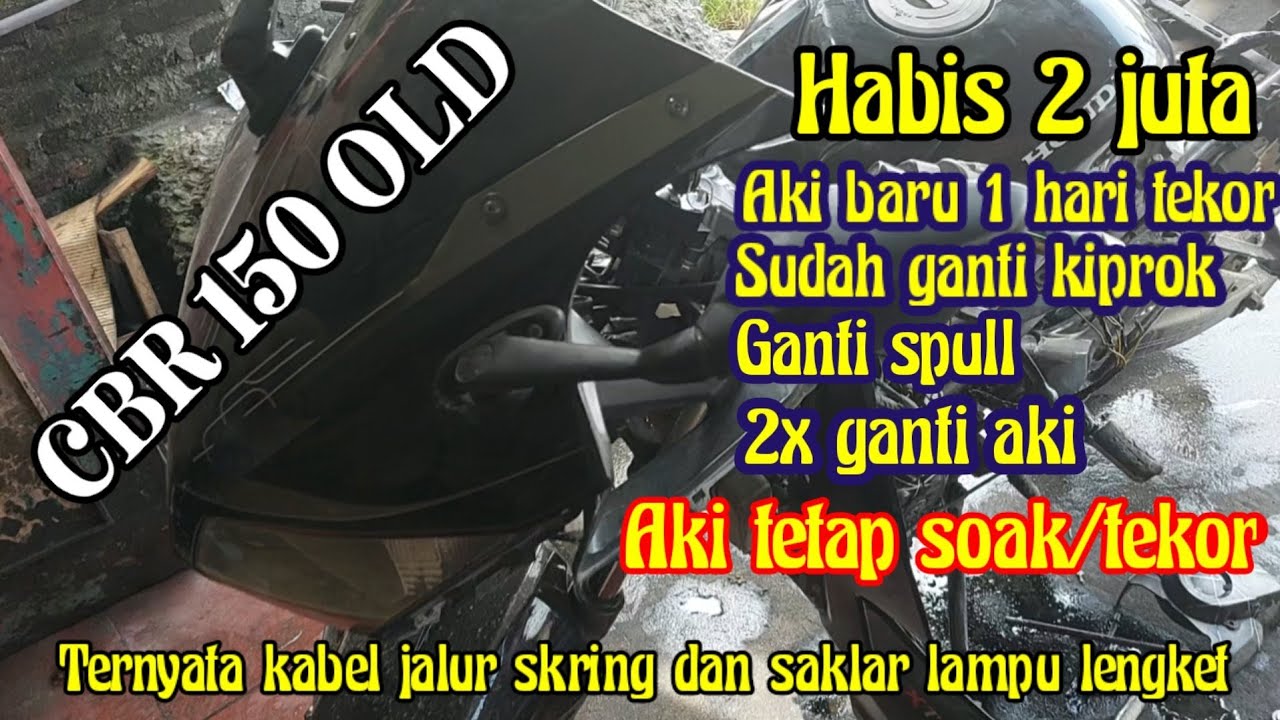 CBR 150 OLD - Baru Ganti Aki 1 Hari Langsung Tekor || Spul Baru || Kiprok Baru