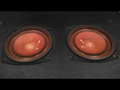 フルレンジ10センチ×2スピーカー /フォスター G−11 - YouTube