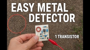 Crazy SIMPLE Metal Detector You Can Build at Home! (1 Transistor Only)