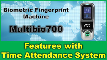 Biometric Fingerprint Machine Multibio700 Features integrated with Time Attendance System