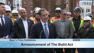 Announcement of the Build Act