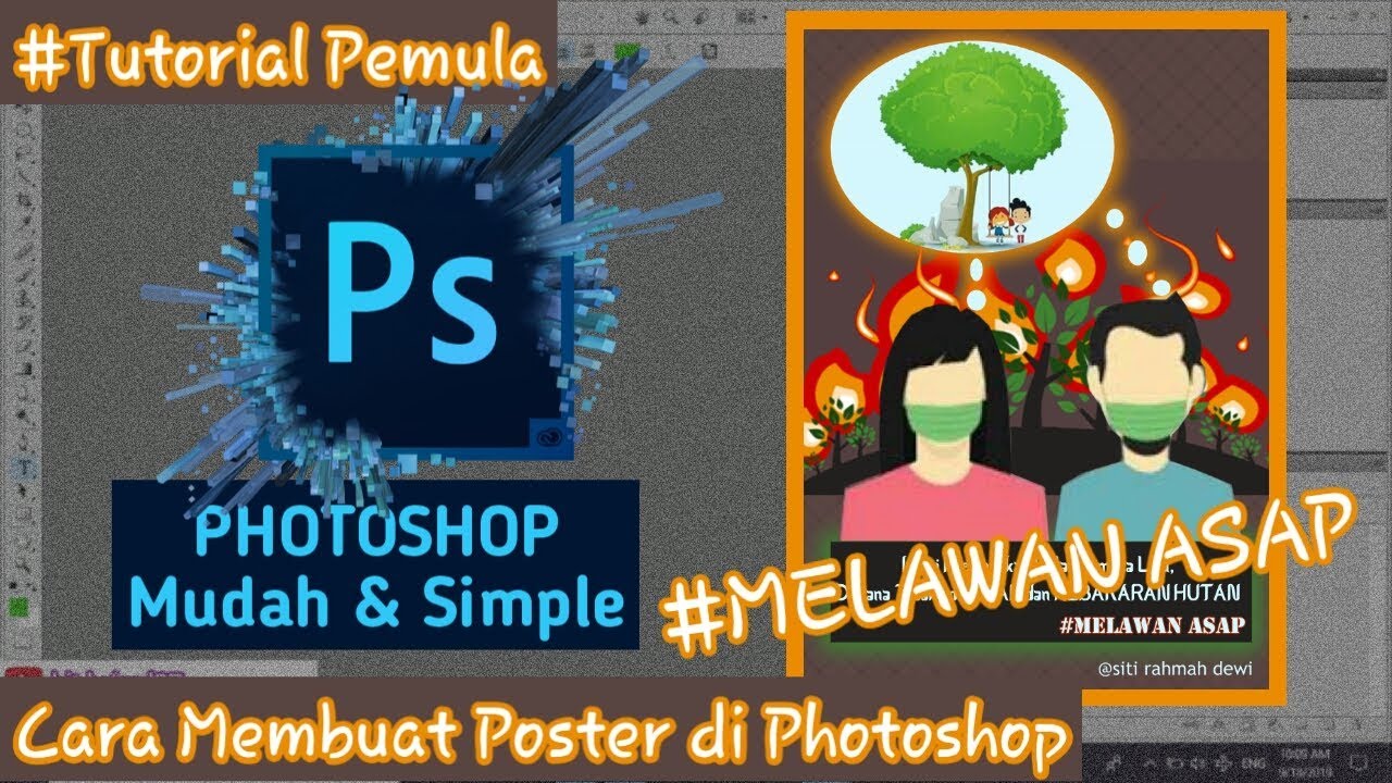 Tutorial Photoshop Pemula Cara Membuat Poster Sederhana Mudah Dan Tidak Ribet Melawan Asap