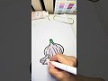 🧄🎨 “This little garlic’s ready to be in the spotlight #foodcolouringart #asmrcolour